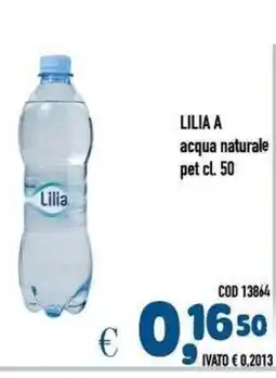 Del Prete Distribuzioni Lilia A acqua naturale offerta
