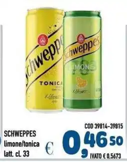 Del Prete Distribuzioni Schweppes limone/tonica offerta