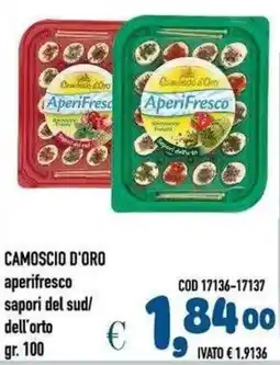 Del Prete Distribuzioni Camoscio d'Oro aperifresco sapori del sud/dell'orto offerta