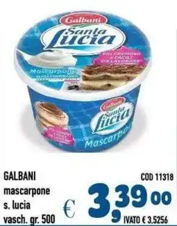 Del Prete Distribuzioni Galbani mascarpone s. lucia offerta