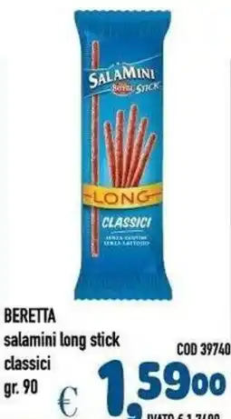 Del Prete Distribuzioni Beretta salamini long stick classici offerta