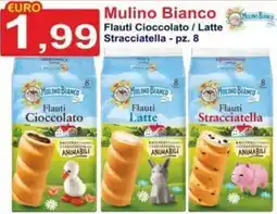 GuMì Supermercati Flauti Cioccolato / Latte Stracciatella - pz. 8 offerta