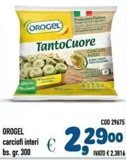 Del Prete Distribuzioni Orogel carciofi interi offerta