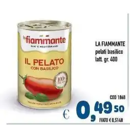 Del Prete Distribuzioni La Fiammante Il Pelato Con Basilico offerta