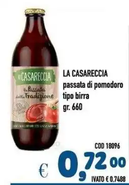 Del Prete Distribuzioni La Casareccia passata di pomodoro tipo birra offerta