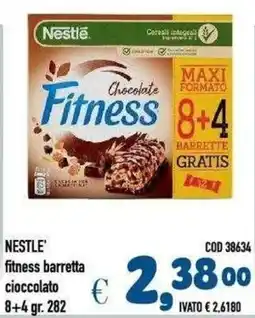Del Prete Distribuzioni Nestlé fitness barretta cioccolato offerta