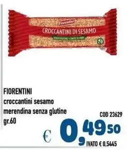 Del Prete Distribuzioni Fiorentini croccantini sesamo offerta