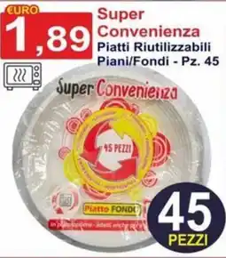 GuMì Supermercati Piatti Riutilizzabili Piani/Fondi offerta