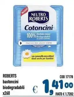 Del Prete Distribuzioni Roberts bastoncini biodegradabili offerta