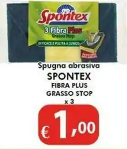 Bernava Spugna abrasiva Spontex Fibra Plus Grasso Stop offerta