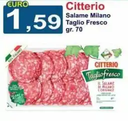 GuMì Supermercati Citterio Salame Milano Taglio Fresco offerta