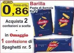 GuMì Supermercati Barilla Pasta di Semola offerta