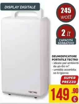 La Prealpina Deumidificatore portatile Tectro offerta
