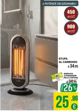 La Prealpina Stufa al carbonio offerta