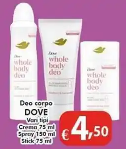 Bernava Deo corpo DOVE offerta
