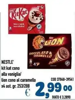Del Prete Distribuzioni Kit Kat cono alla vaniglia / Lion cono al caramello offerta