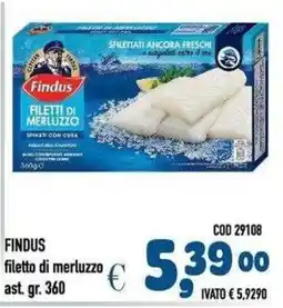 Del Prete Distribuzioni Findus filetto di merluzzo offerta