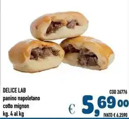 Del Prete Distribuzioni Delice Lab panino napoletano cotto mignon offerta