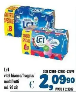 Del Prete Distribuzioni Lc1 vital bianco/fragola/multifrutti offerta