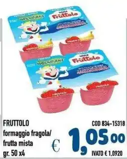 Del Prete Distribuzioni Fruttolo formaggio fragola/frutta mista offerta