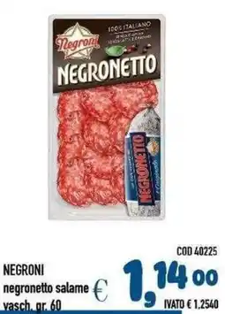 Del Prete Distribuzioni Negroni negronetto salame offerta