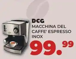 Amashop Macchina del caffè espresso inox DCG offerta
