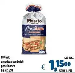 Del Prete Distribuzioni Morato american sandwich pane bianco offerta
