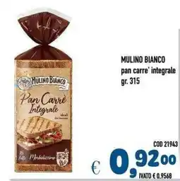 Del Prete Distribuzioni Mulino Bianco Pan Carre' Integrale offerta