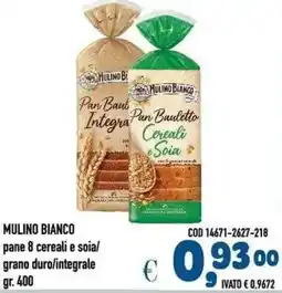 Del Prete Distribuzioni Mulino Bianco pane 8 cereali e soia offerta
