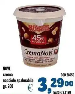 Del Prete Distribuzioni Novi crema nocciole spalmabile offerta