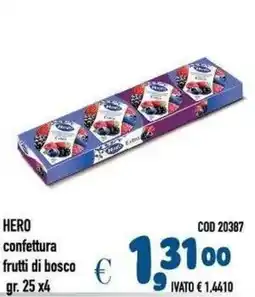 Del Prete Distribuzioni Hero confettura frutti di bosco offerta