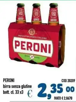 Del Prete Distribuzioni Peroni birra senza glutine offerta