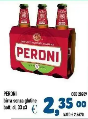 Peroni birra senza glutine
