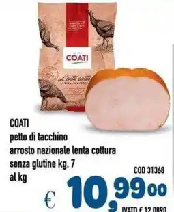Del Prete Distribuzioni Coati petto di tacchino offerta