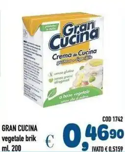 Del Prete Distribuzioni Gran Cucina crema di cucina vegetale offerta