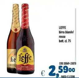 Del Prete Distribuzioni Leffe birra blonde/rossa offerta