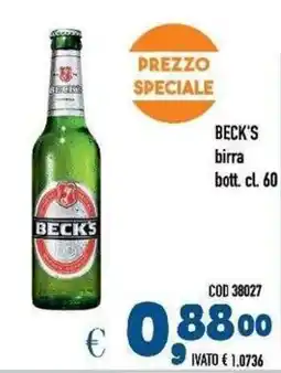 Del Prete Distribuzioni Beck's birra offerta