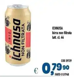 Del Prete Distribuzioni Ichnusa birra non filtrata offerta
