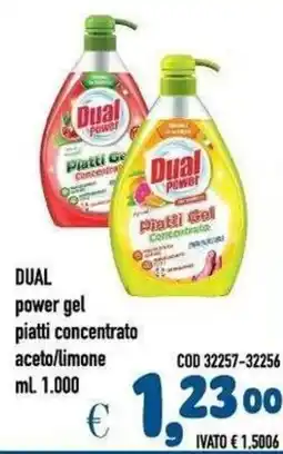 Del Prete Distribuzioni Dual power gel piatti concentrato aceto/limone offerta