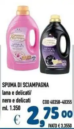 Del Prete Distribuzioni Spuma di sciampagna lana e delicati offerta