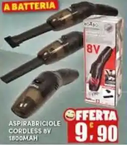 Maury's Aspirabriciole cordless 8V offerta
