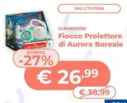Mornati Paglia Clementoni Fiocco Proiettore di Aurora Boreale offerta