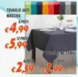 Supermercati Emark Tovaglie anti macchia offerta
