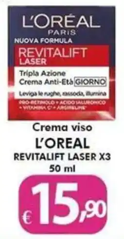 Bernava Crema viso L'OREAL REVITALIFT LASER X3 offerta
