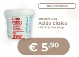 Mornati Paglia Greenatural Acido Citrico offerta