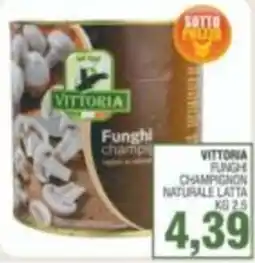 Bitar Vittoria funghi champignon naturale latta offerta