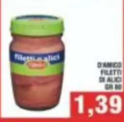 Bitar D'Amico filetti di alici offerta