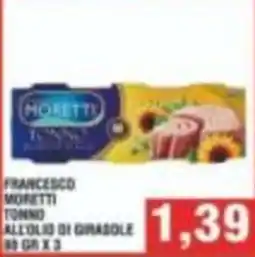 Bitar Francesco Moretti Tonno all'olio di girasole offerta