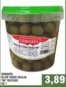 Bitar Granata olive verdi sicilia '80' secchio offerta