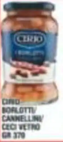 Bitar Cirio borlotti/cannellini/ceci vetro offerta